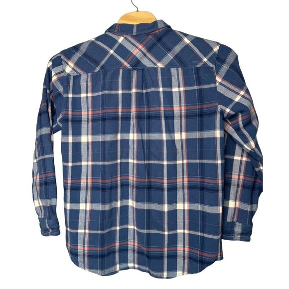 Quicksilver Waterman Collection Flannel Long Sleeve Shirt Tailored Fit SZ XL - Picture 3 of 12